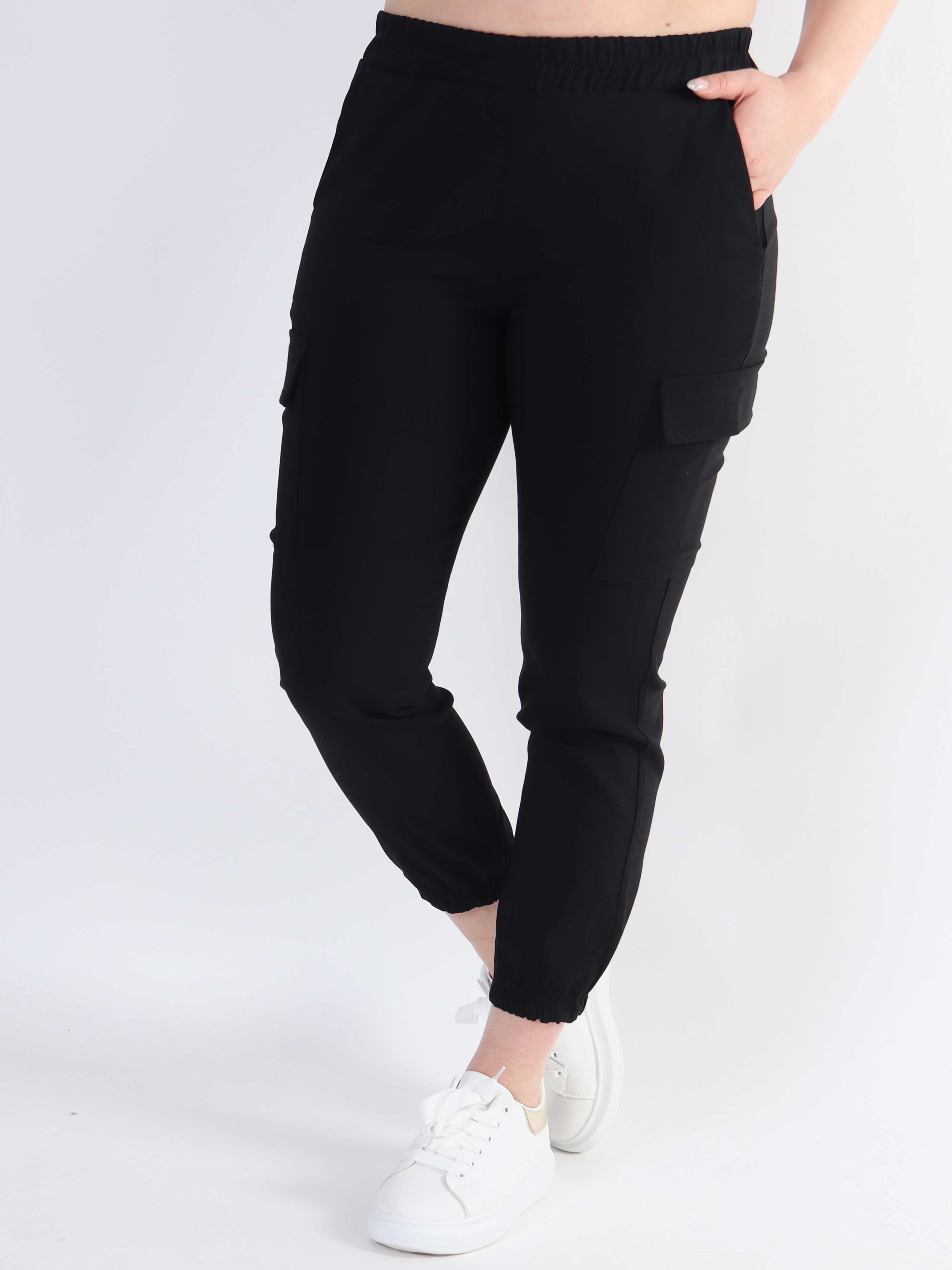 Isabella - Cargo byxor med fickor